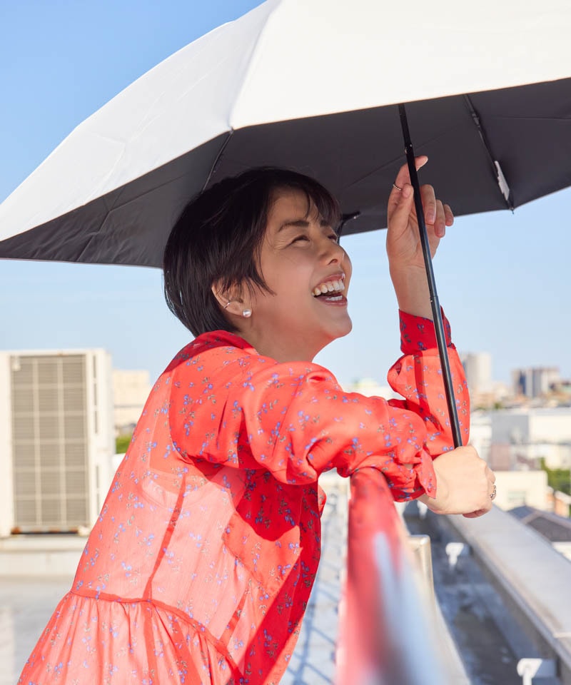 オーロラ　ブラオ　晴雨兼用大きめ55センチ BLAO（ブラオ）】最強級遮熱 無地晴雨兼用傘(折りたたみ傘)ALL
