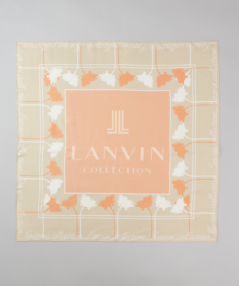 【 LANVIN COLLECTION（ランバン コレクション） 】シルクツイルレギュラースカーフ