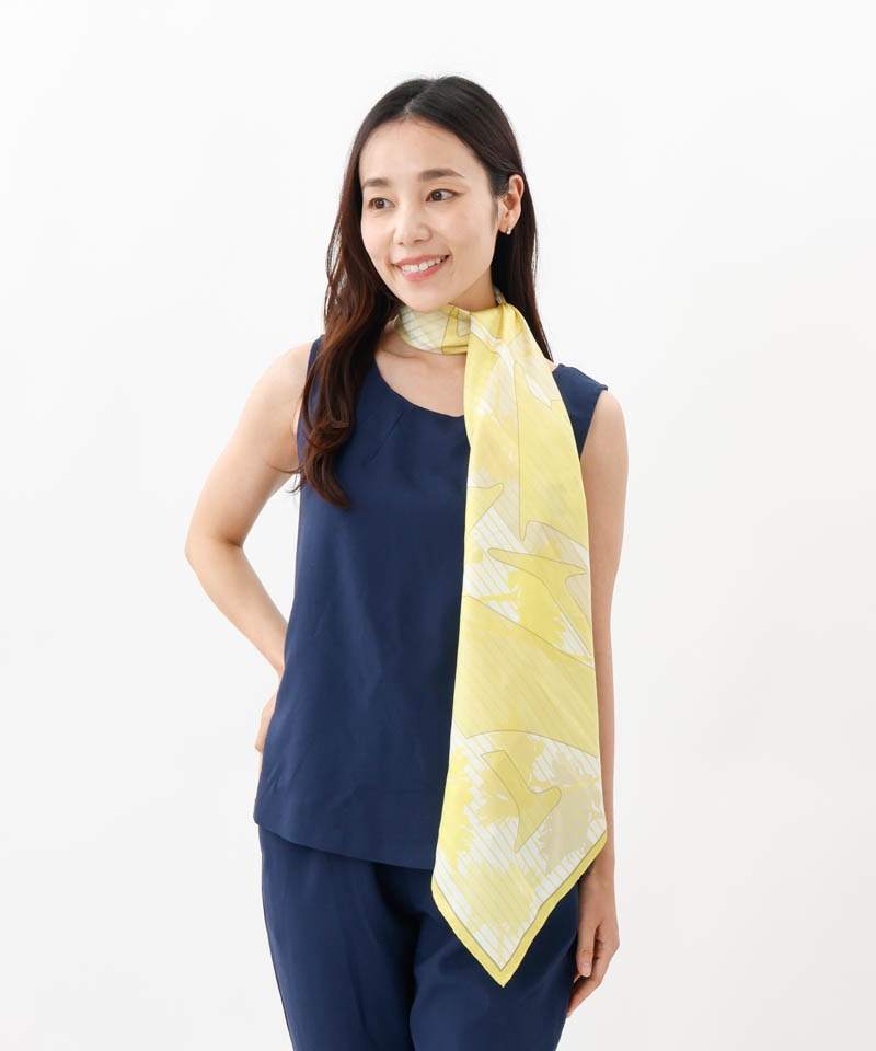 【 LANVIN COLLECTION（ランバン コレクション） 】シルクツイルレギュラースカーフ