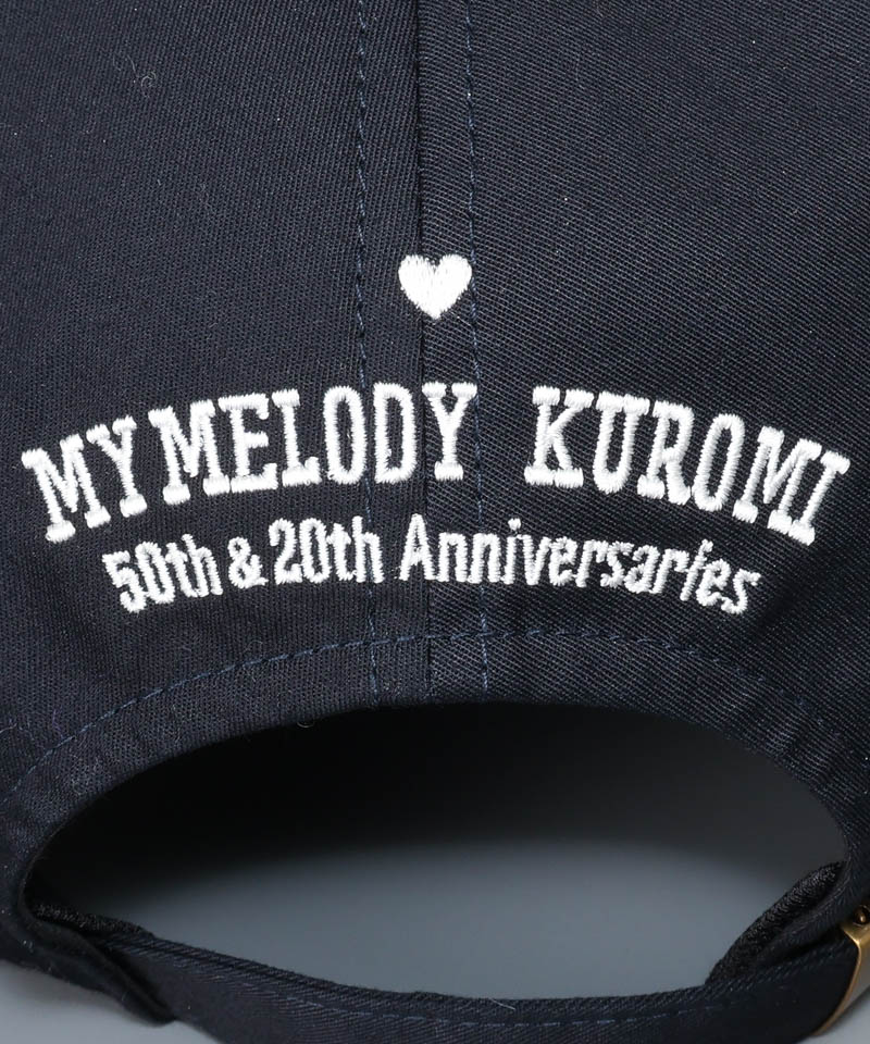 【 ANNA SUI（アナ スイ）】マイメロディ&クロミ 刺しゅうブローチ付きキャップ