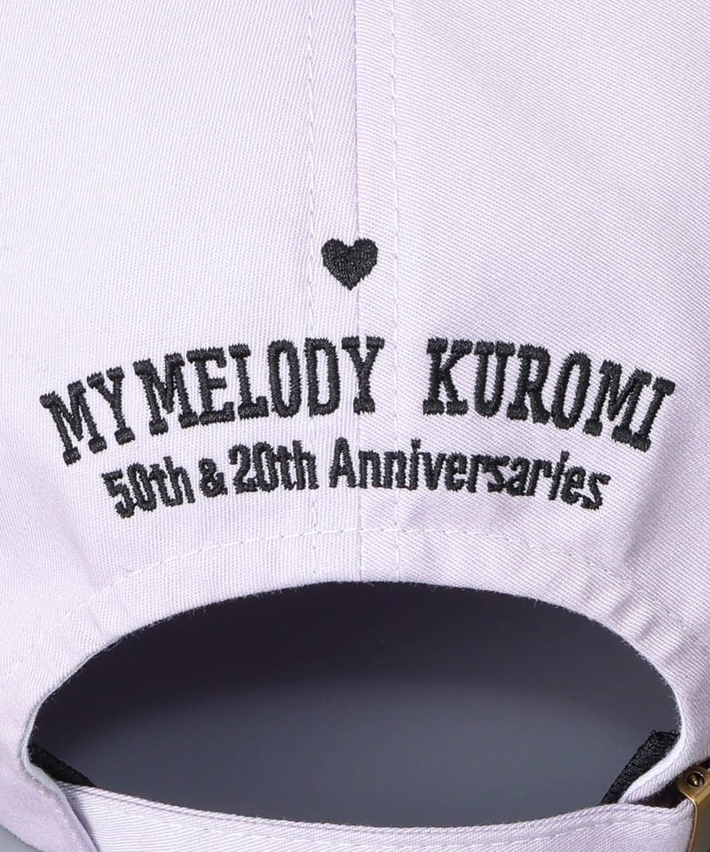 【 ANNA SUI（アナ スイ）】マイメロディ&クロミ 刺しゅうブローチ付きキャップ