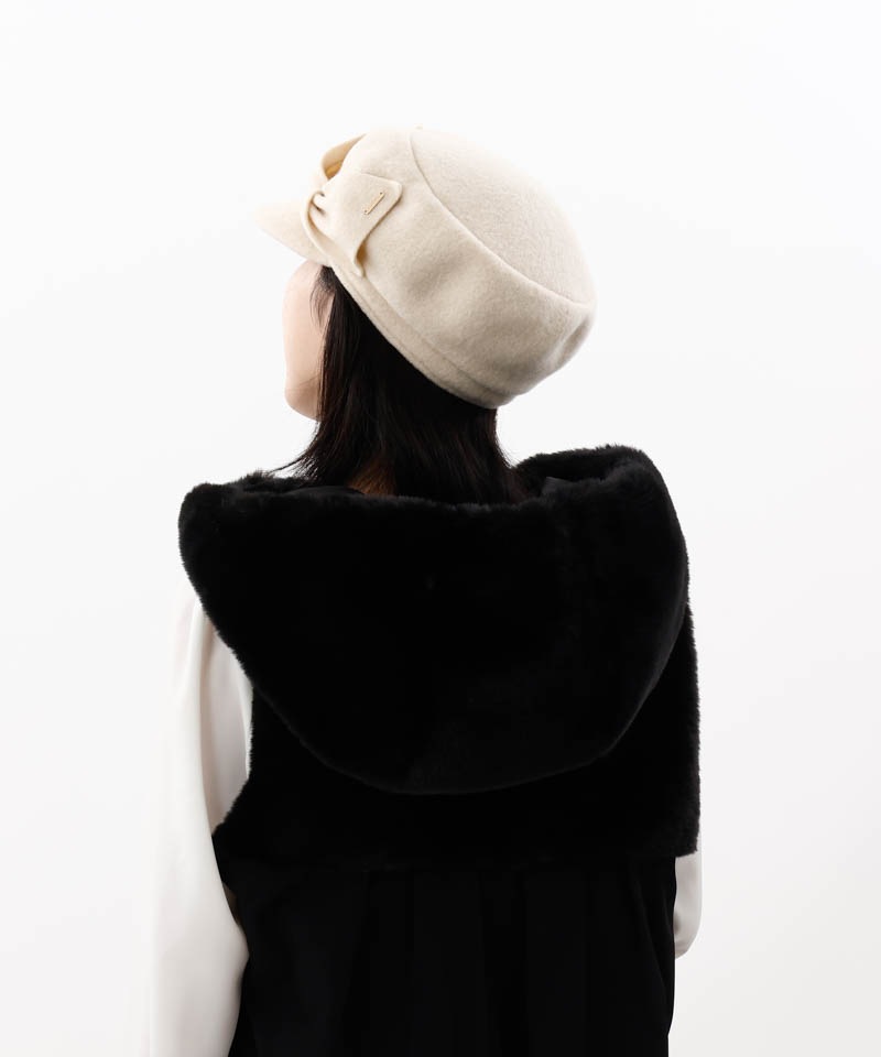 【 Beaurance （ビューランス）】リボンキャスケット