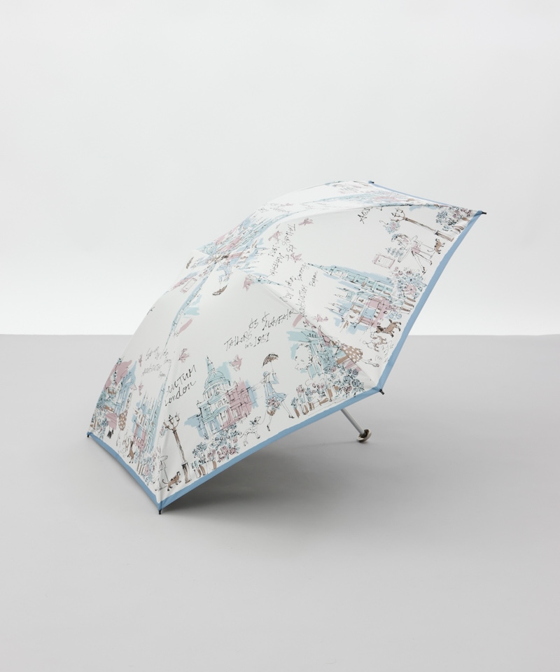 Aquascutum(アクアスキュータム)】ガールプリント晴雨兼用傘 Aquascutum(アクアスキュータム)】ガールプリント晴雨兼用傘