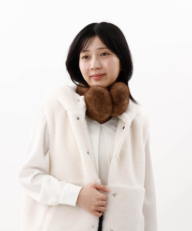 【 Beaurance （ビューランス）】エコファーミンク風イヤマフ