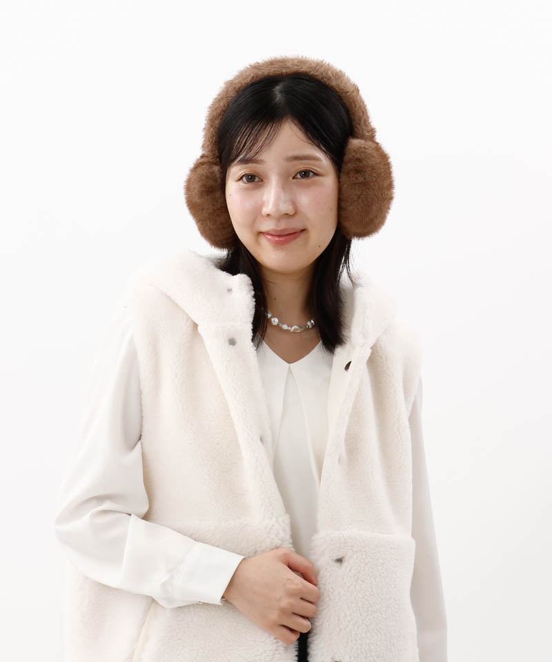 【 Beaurance （ビューランス）】エコファーミンク風イヤマフ