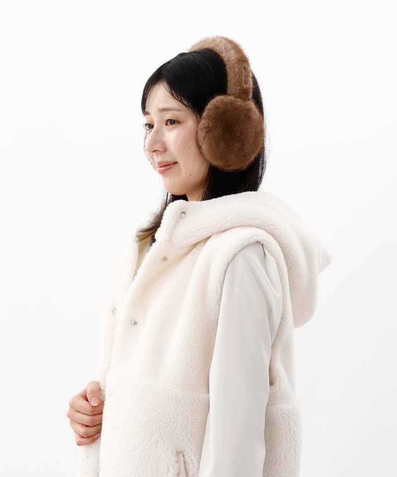 【 Beaurance （ビューランス）】エコファーミンク風イヤマフ