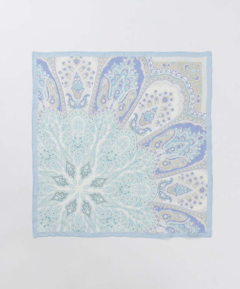 【 Fioritura Giovanna（フィオリトゥーラ ジョヴァンナ）】シルクプリントプチスカーフ(WASH)