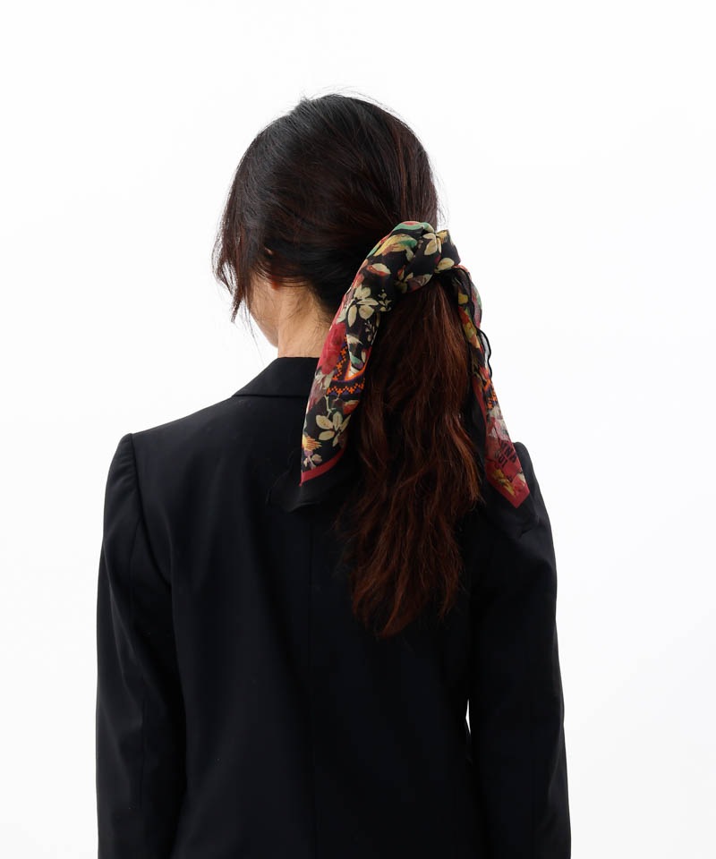 【 ANNA SUI（アナ スイ）】フリルヘムプチスカーフ(WASH)