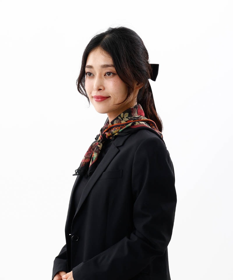 【 ANNA SUI（アナ スイ）】フリルヘムプチスカーフ(WASH)