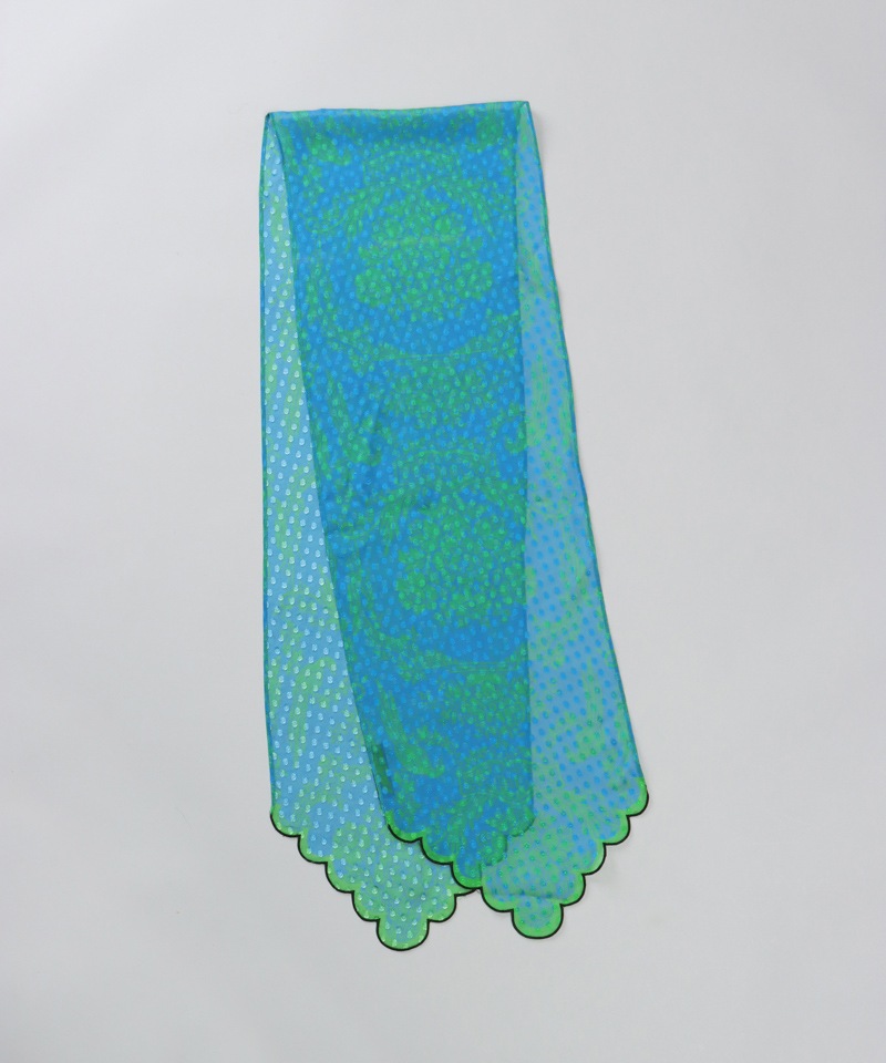 【 ANNA SUI（アナ スイ）】フリルヘムプチロングスカーフ(WASH)