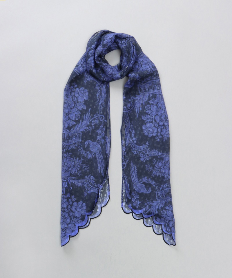 【 ANNA SUI（アナ スイ）】フリルヘムプチロングスカーフ(WASH)