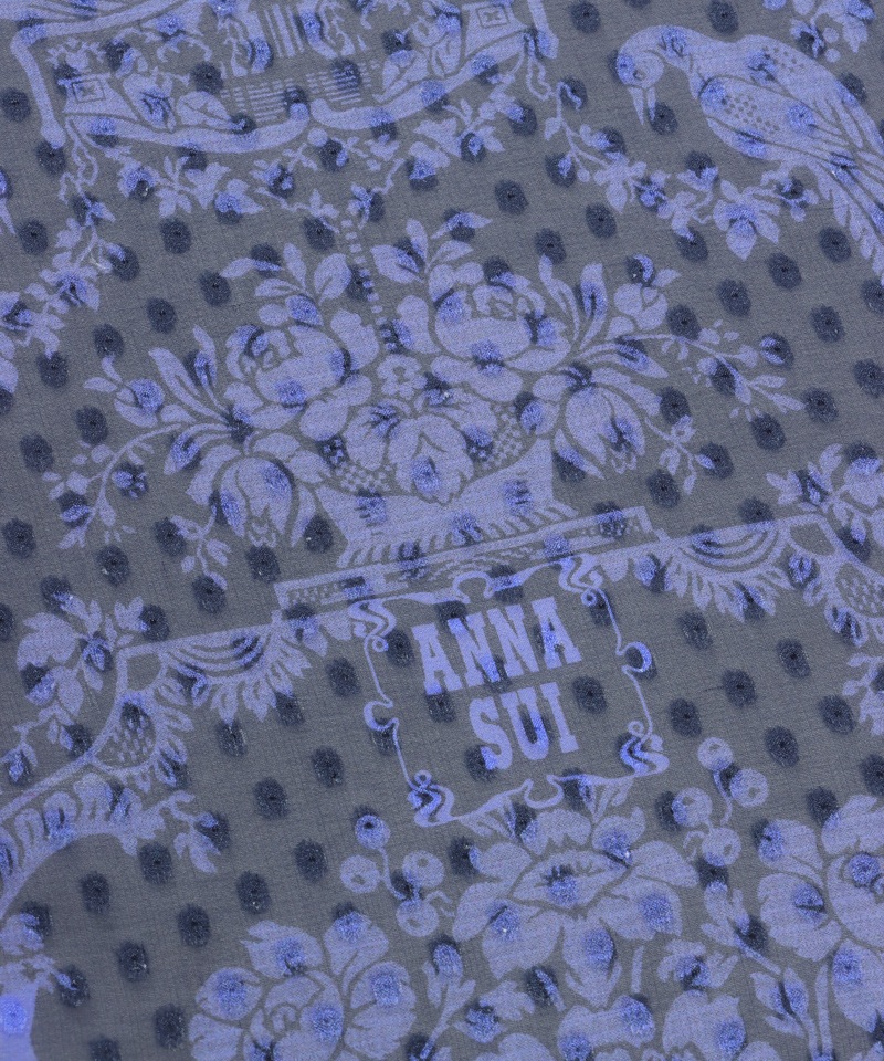 【 ANNA SUI（アナ スイ）】フリルヘムプチロングスカーフ(WASH)