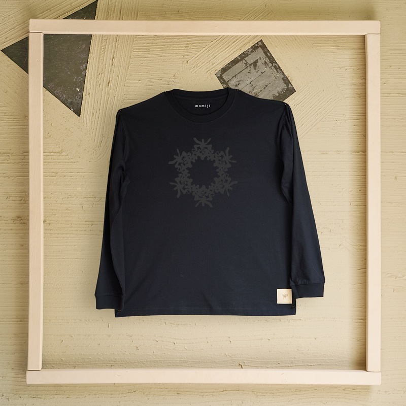 【 momiji 】 Long sleeve T the Art -楽つなぎ-