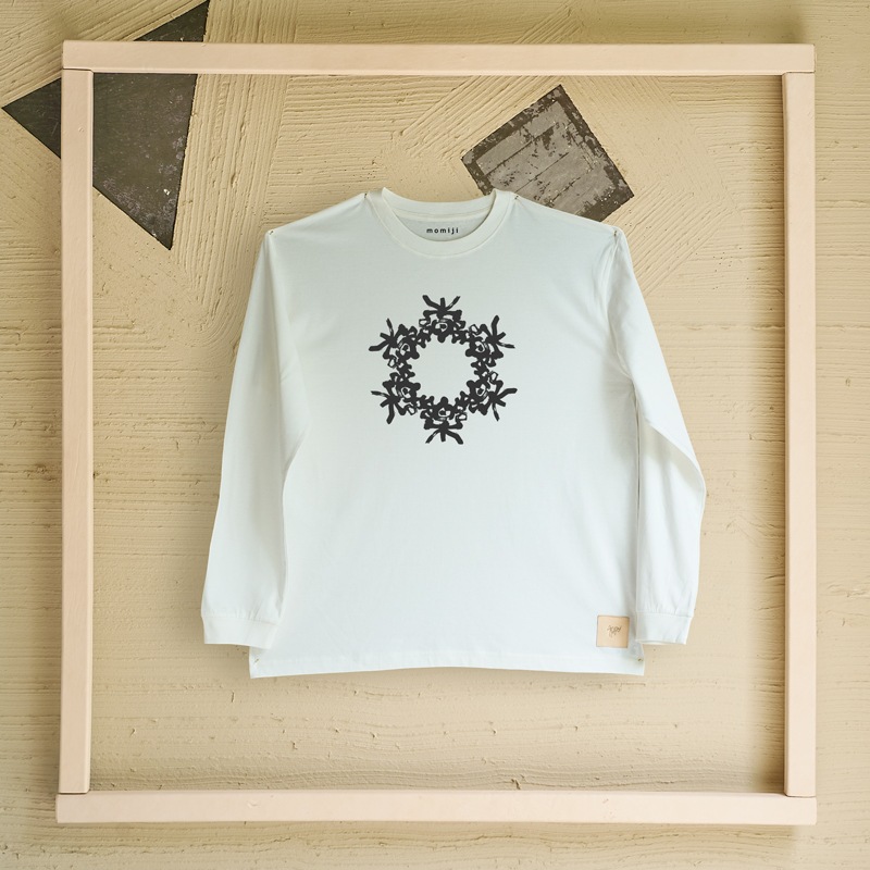 【 momiji 】 Long sleeve T the Art -楽つなぎ-
