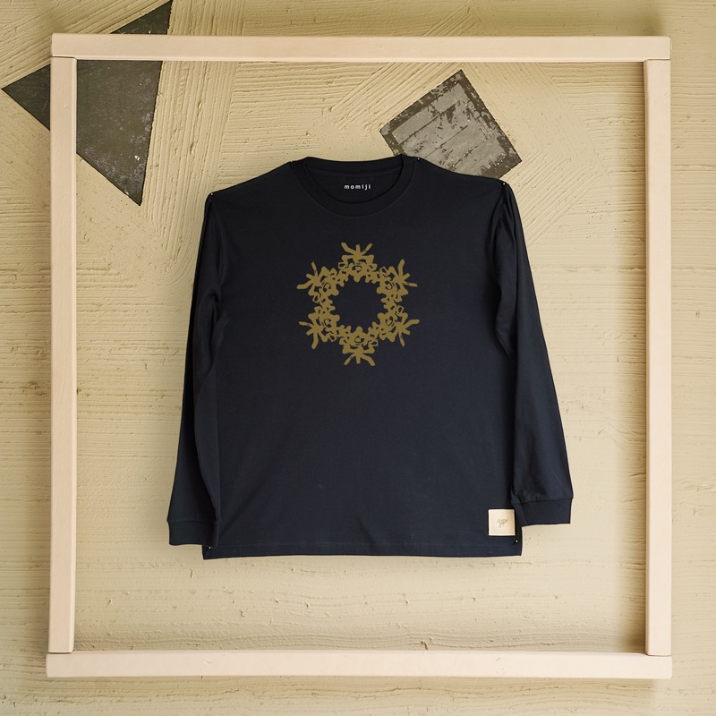 【 momiji 】 Long sleeve T the Art -楽つなぎ-