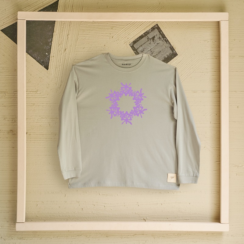 【 momiji 】 Long sleeve T the Art -楽つなぎ-