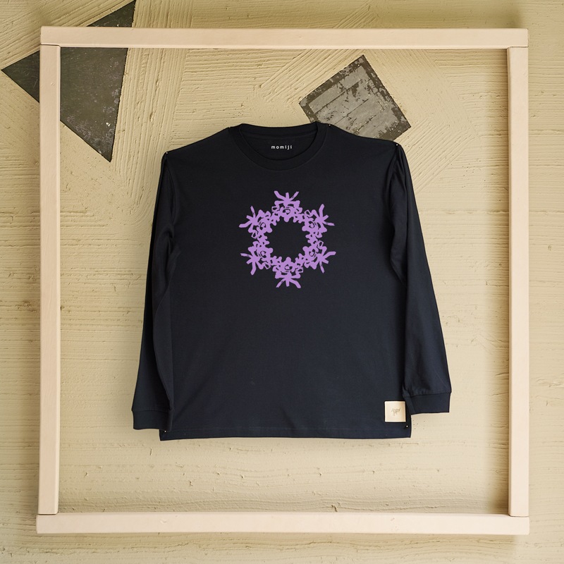 【 momiji 】 Long sleeve T the Art -楽つなぎ-