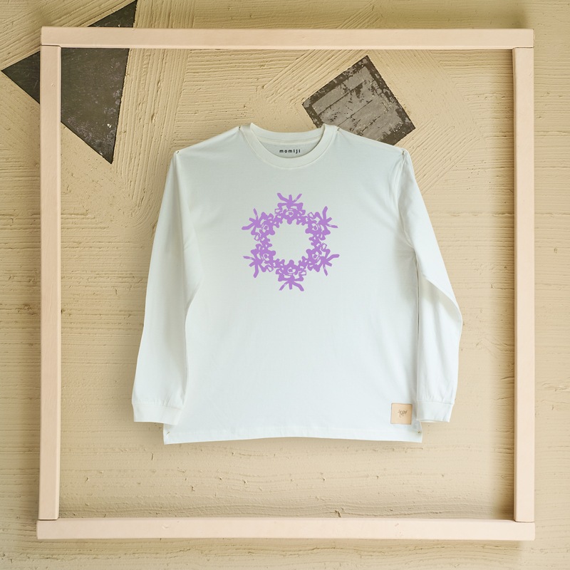 【 momiji 】 Long sleeve T the Art -楽つなぎ-