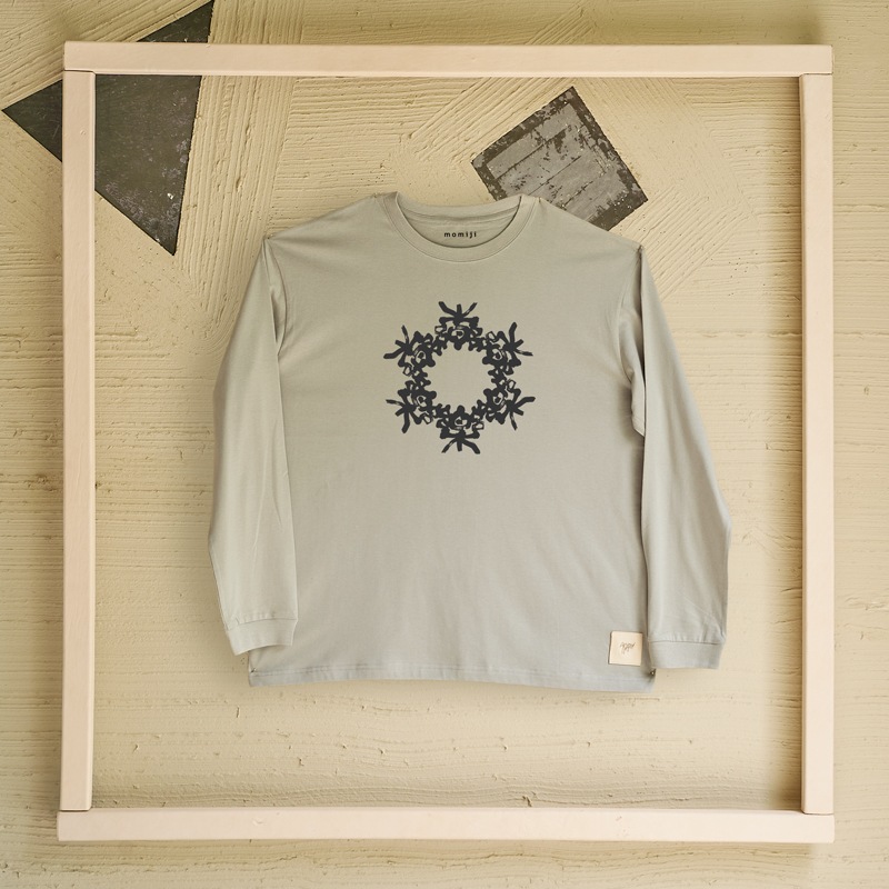 【 momiji 】 Long sleeve T the Art -楽つなぎ-