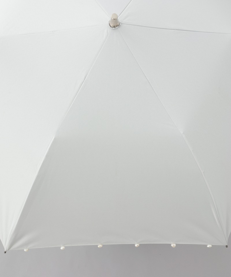 WEB限定】 パール晴雨兼用傘（折りたたみ・トップフラット