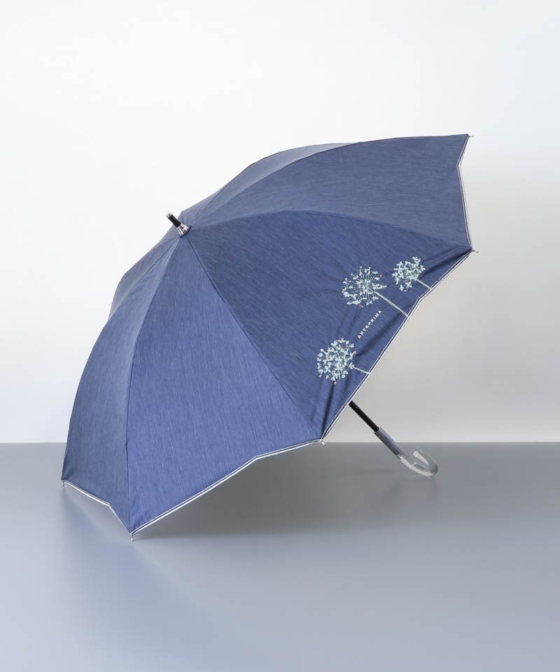 【 ANTEPRIMA（アンテプリマ）】フラワーラメ刺しゅう晴雨兼用パラソル(長傘)