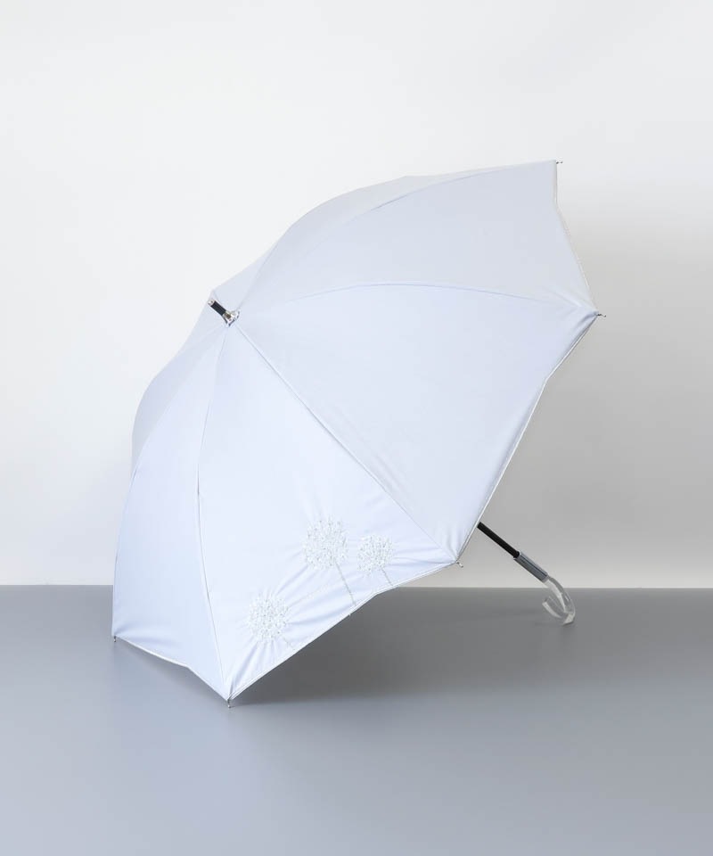 【 ANTEPRIMA（アンテプリマ）】フラワーラメ刺しゅう晴雨兼用パラソル(長傘)