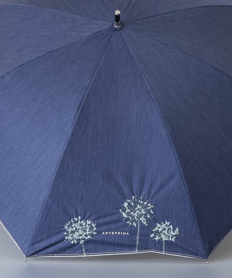 【 ANTEPRIMA（アンテプリマ）】フラワーラメ刺しゅう晴雨兼用パラソル(長傘)
