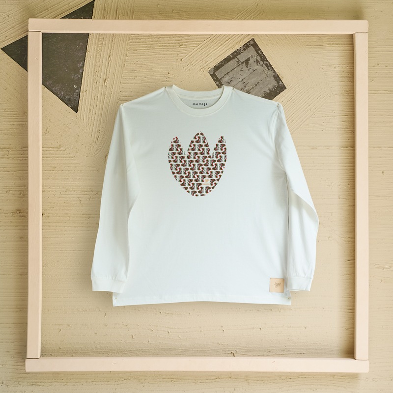 【 momiji 】 Long sleeve T the Art -花模様-