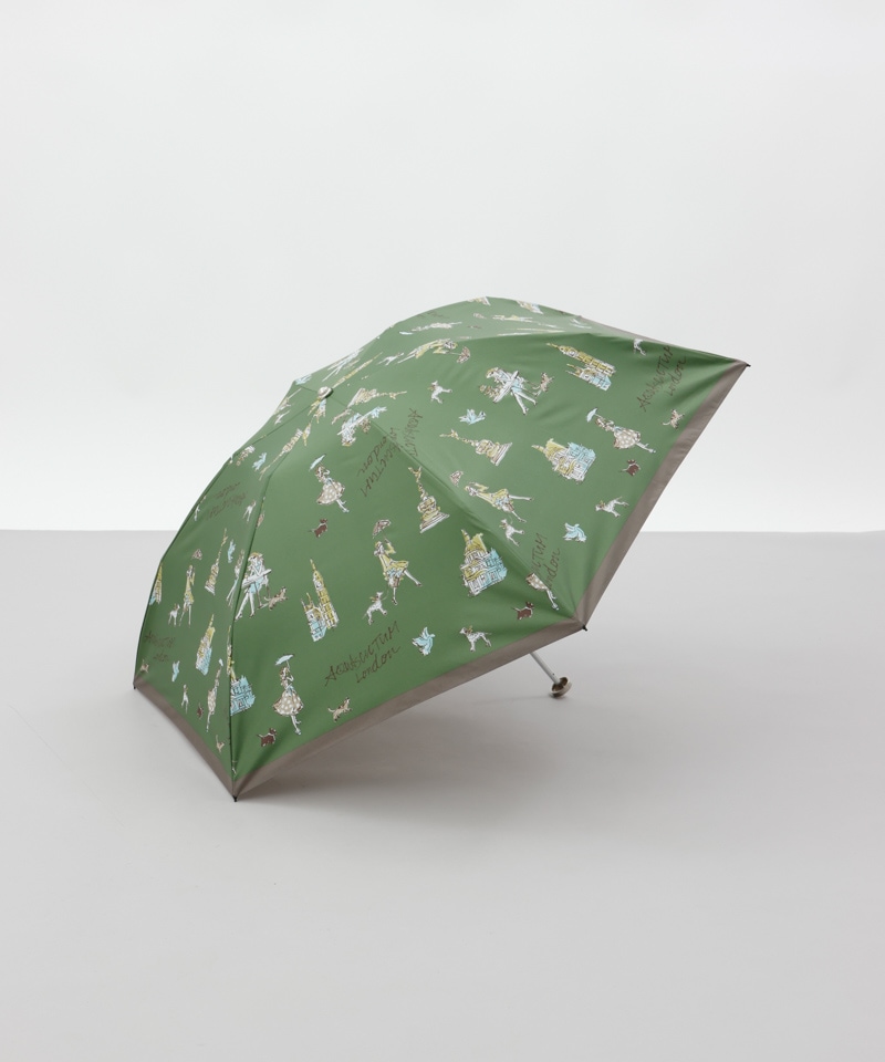 Aquascutum（アクアスキュータム）】ガールプリント晴雨兼用傘