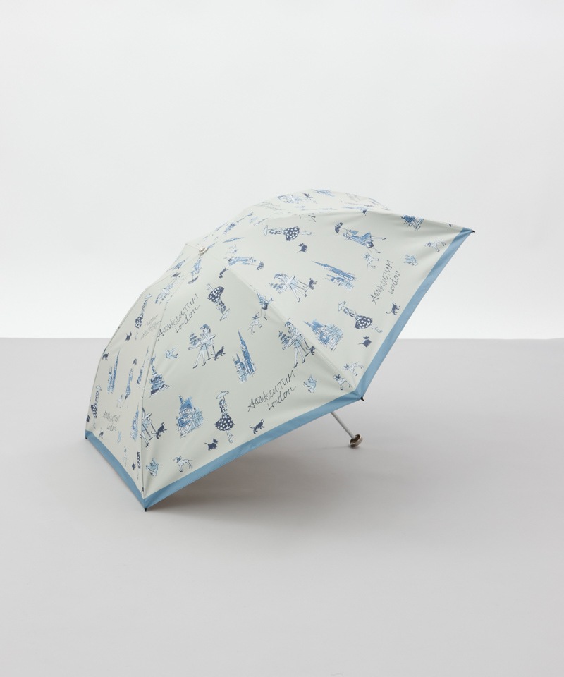 Aquascutum（アクアスキュータム）】ガールプリント晴雨兼用傘