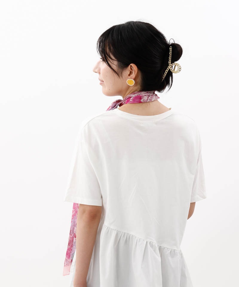 【 Fioritura Giovanna（フィオリトゥーラ ジョヴァンナ）】シルクプリントプチロングスカーフ(WASH)