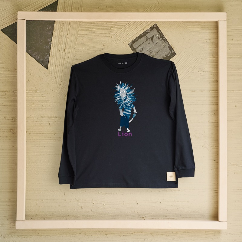 【 momiji 】 Long sleeve T the Art -Lion-