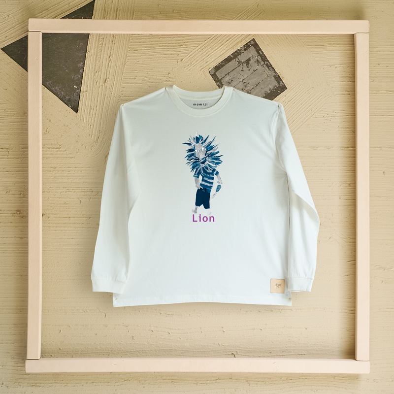 【 momiji 】 Long sleeve T the Art -Lion-