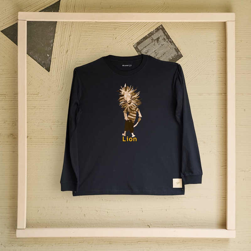 【 momiji 】 Long sleeve T the Art -Lion-