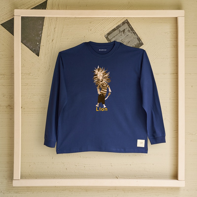 【 momiji 】 Long sleeve T the Art -Lion-