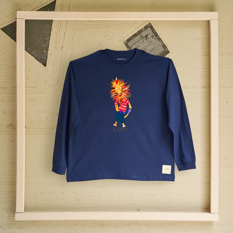 【 momiji 】 Long sleeve T the Art -Lion-