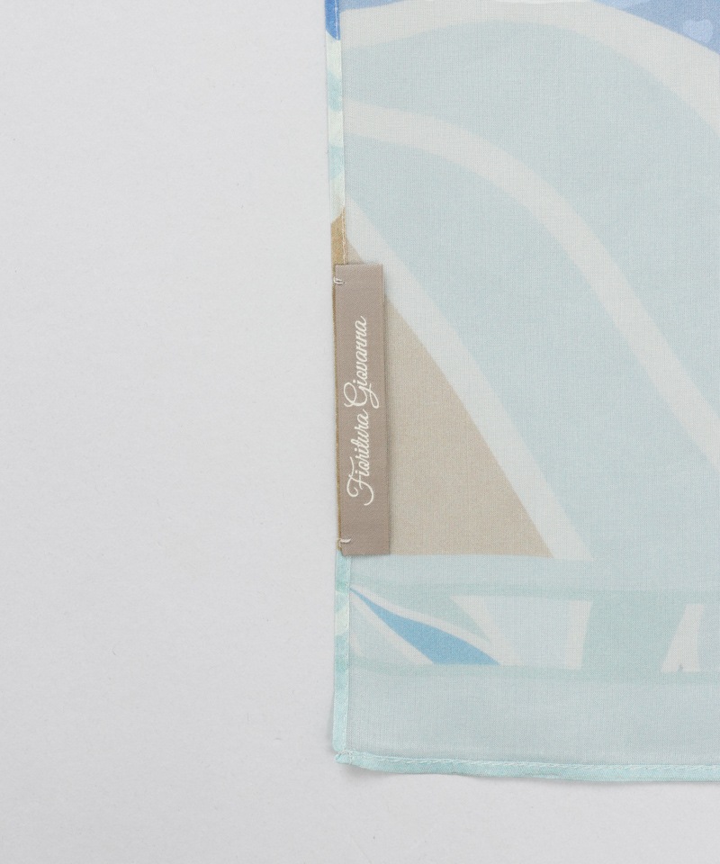 【 Fioritura Giovanna（フィオリトゥーラ ジョヴァンナ）】シルクプリントプチロングスカーフ(WASH)