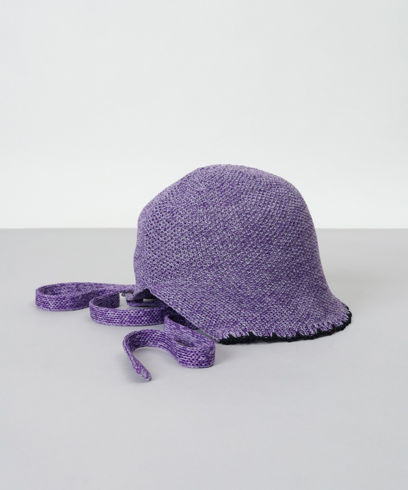 【 ANNA SUI（アナ スイ）】コード付きバブーシュカ風クロッシェハット