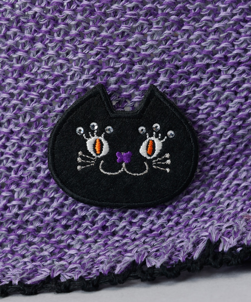 【 ANNA SUI（アナ スイ）】コード付きバブーシュカ風クロッシェハット