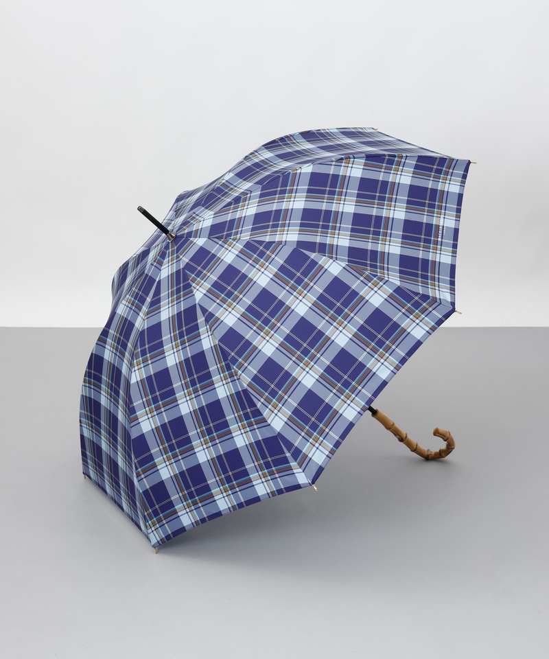 マッキントッシュ ロンドン 長傘 雨傘 アンドリュー柄 ネイビー