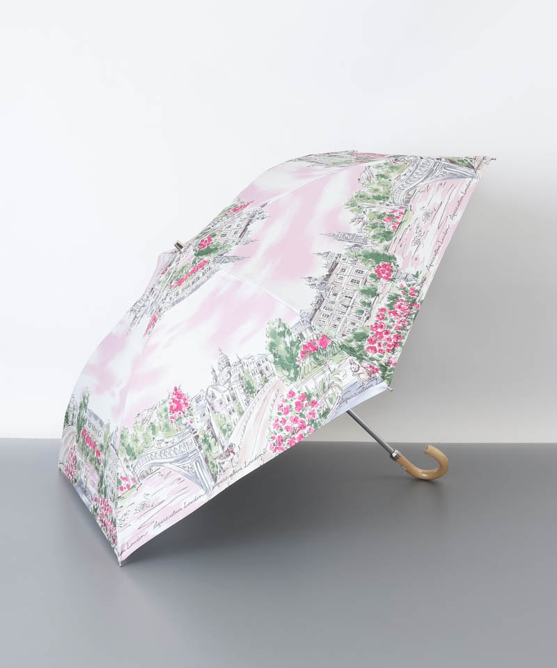 A348 アクアスキュータム 晴雨兼用折り畳み傘 Aquascutum （アクアスキュータム）】 晴雨兼用傘（折りたたみ
