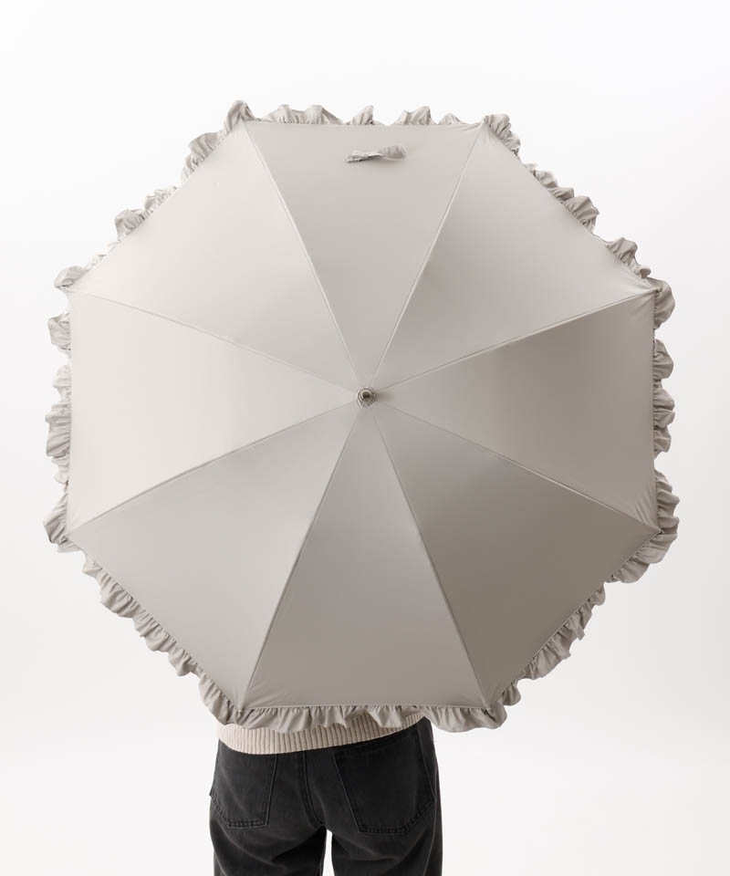 【WEB限定】フリル晴雨兼用傘（1段スライドショート）