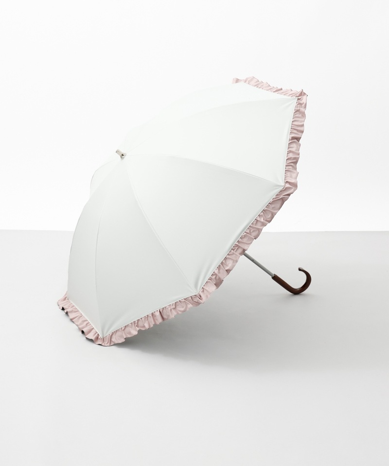 【WEB限定】フリル晴雨兼用傘（1段スライドショート）