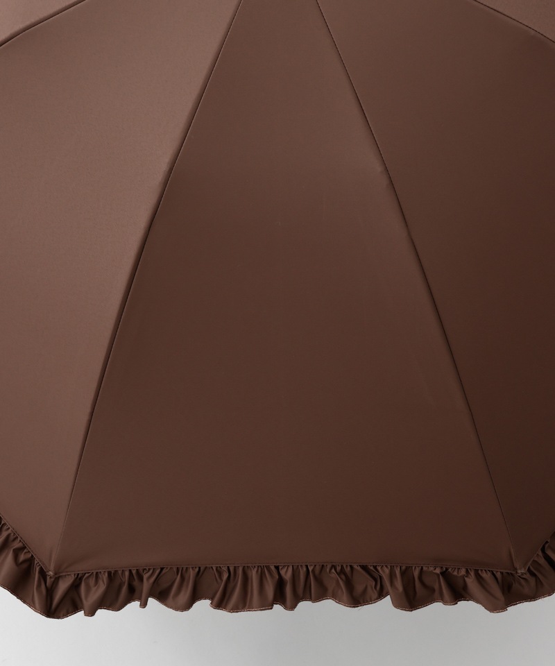 【WEB限定】フリル晴雨兼用傘（1段スライドショート）