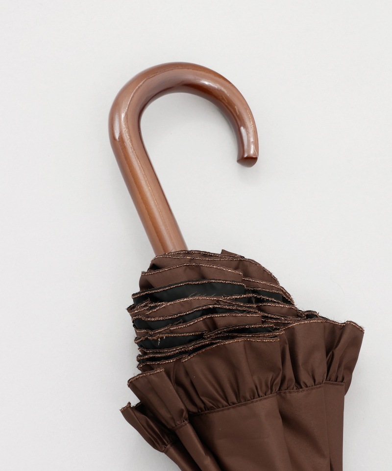 【WEB限定】フリル晴雨兼用傘（1段スライドショート）