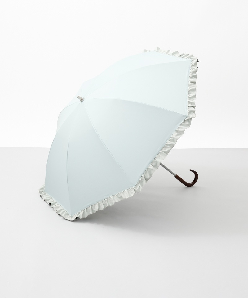 【WEB限定】フリル晴雨兼用傘（1段スライドショート）