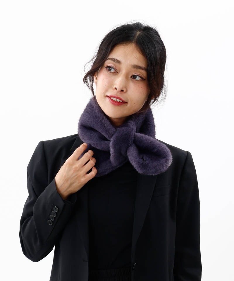 ANNA SUI（アナ スイ）】エコファー差込みマフラ－タイプ別,マフラー