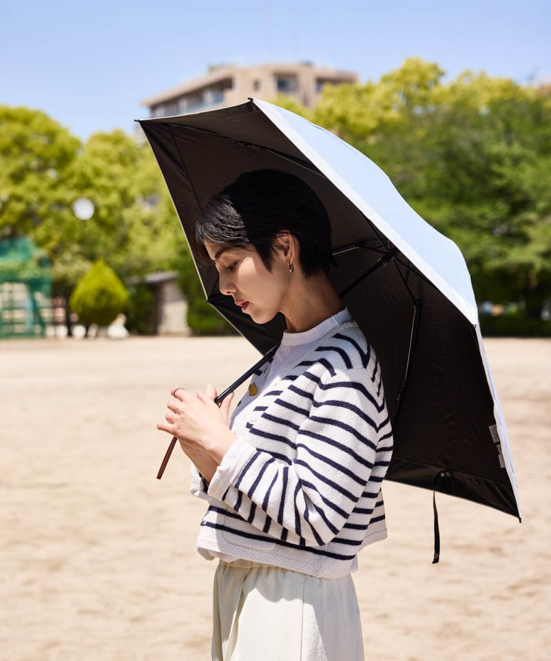 テレビで紹介！【WEB限定】 バイカラー晴雨兼用傘（折りたたみ