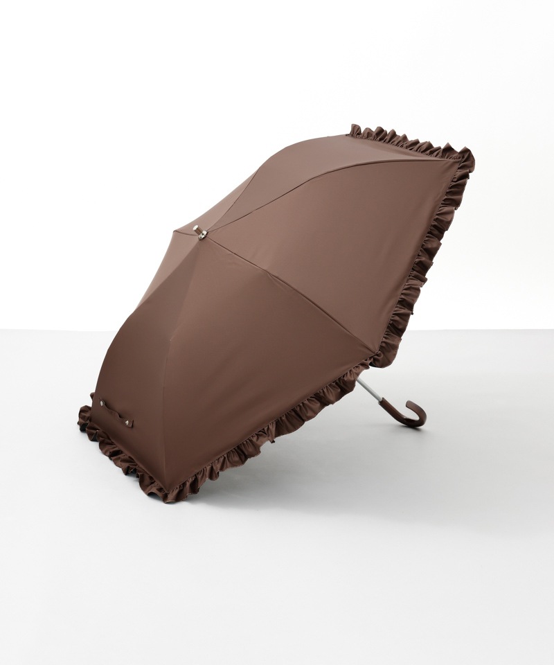 WEB限定】 フリル晴雨兼用傘（折りたたみ・トップフラット）EC