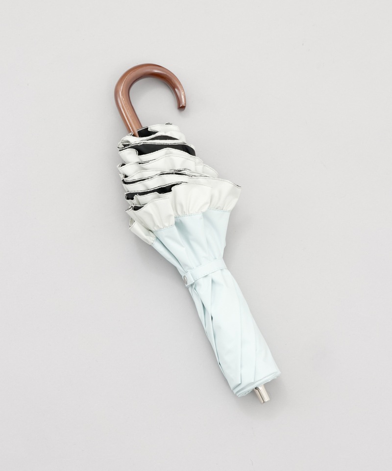 【WEB限定】 フリル晴雨兼用傘（折りたたみ・トップフラット）